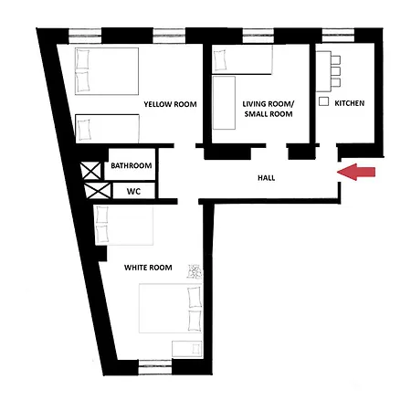 Apartment Spacious 3-room, Family-friendly, Baby-friendly, Near Center